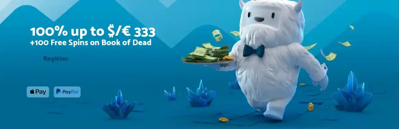 Welcome bonus banner